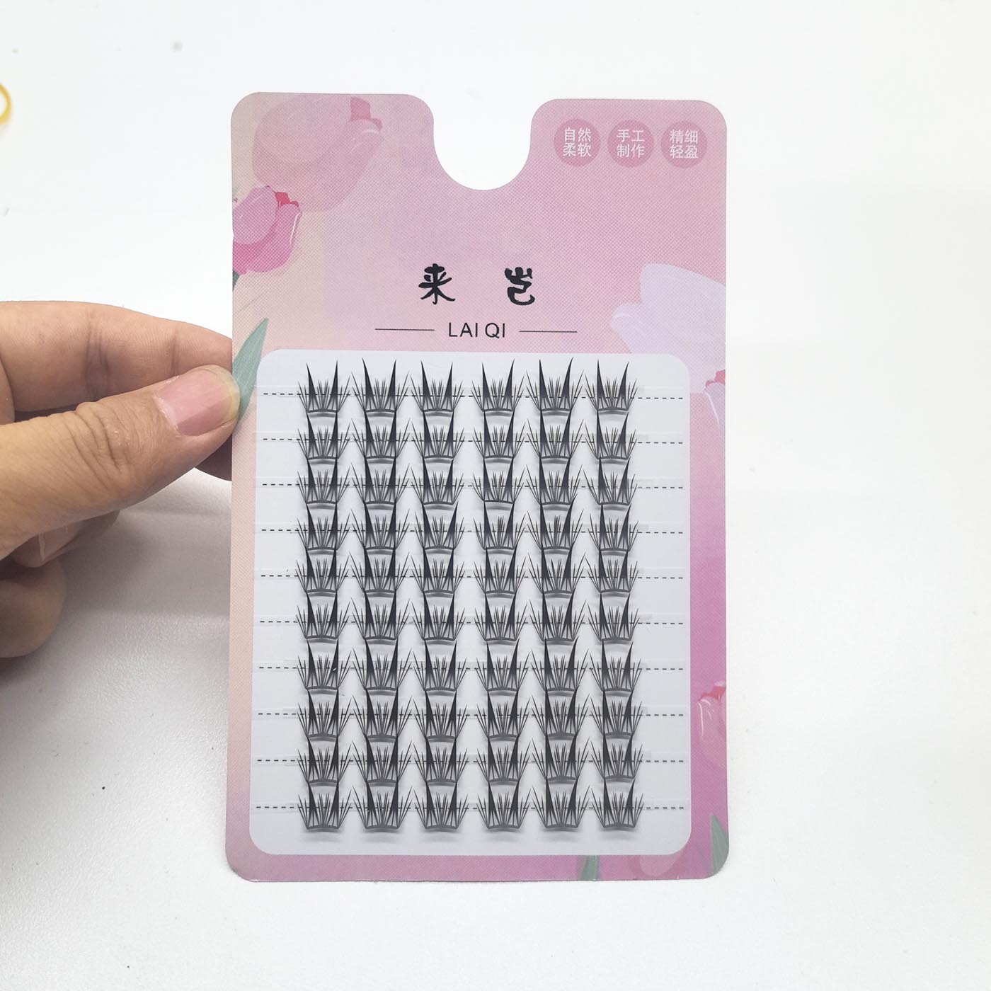 刷胶款折盒小薄片小鹿睫假睫毛